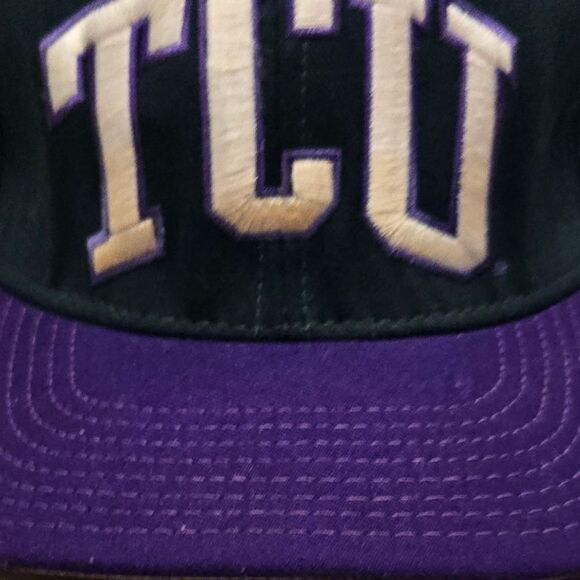 Vintage Texas Christian University TCU Fitted hat size small fits up to 7 1/8 - Picture 4 of 8